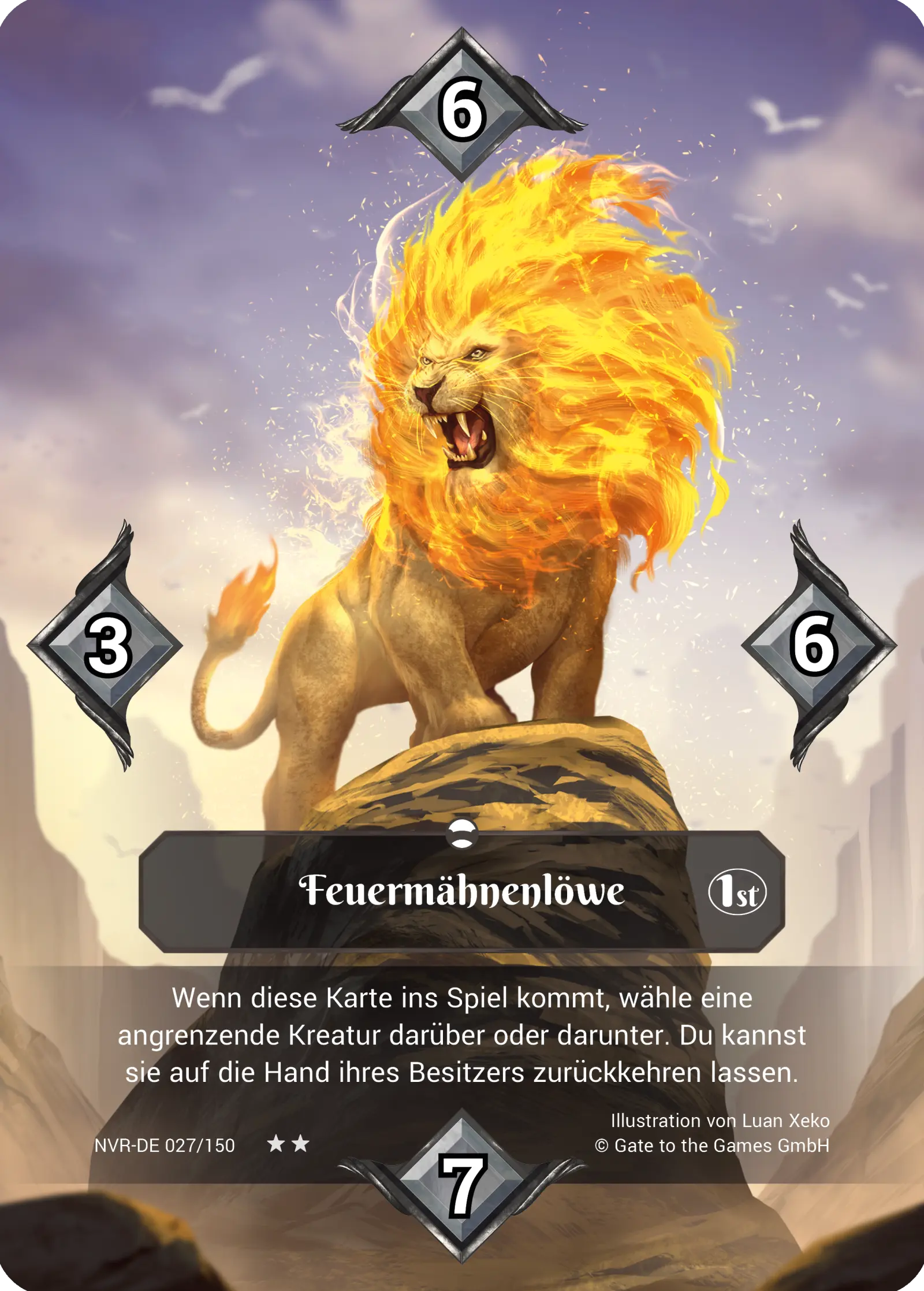 1st 027/150 Feuermähnenlöwe