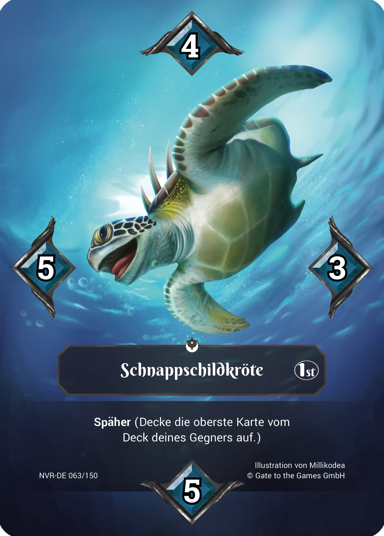 1st 063/150 Schnappschildkröte