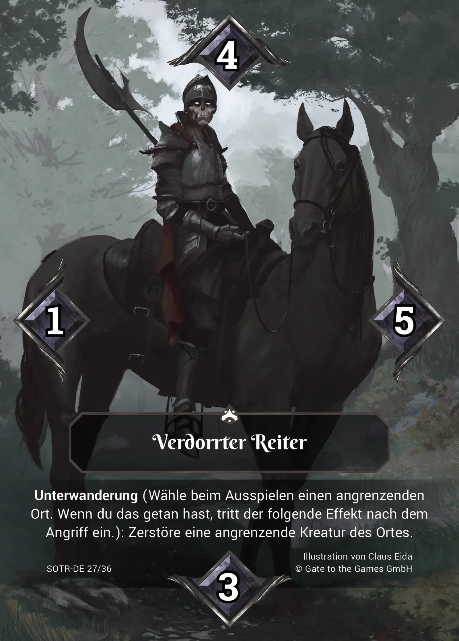 Sotr 027/36 Verdorrter Reiter