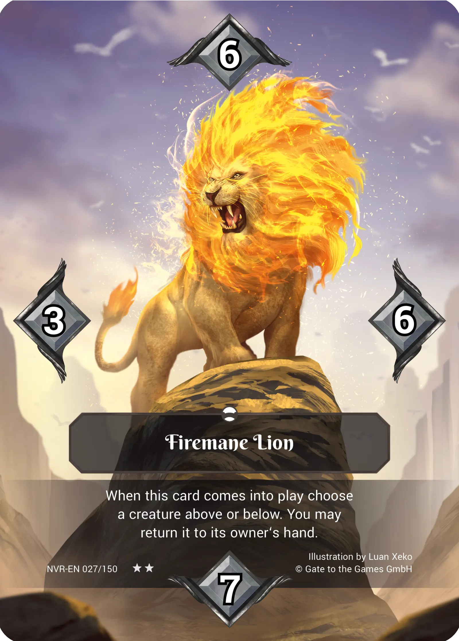 Alpha 027/150 Firemane Lion