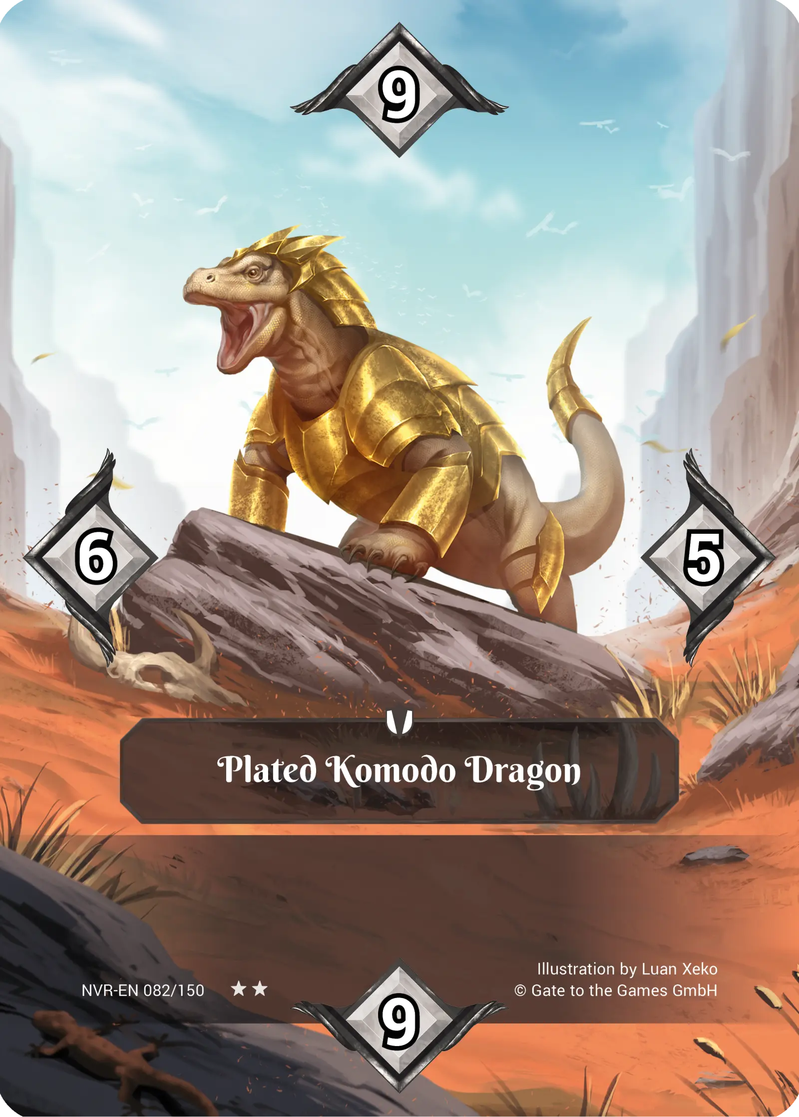 Alpha 082/150 Plated Komodo Dragon